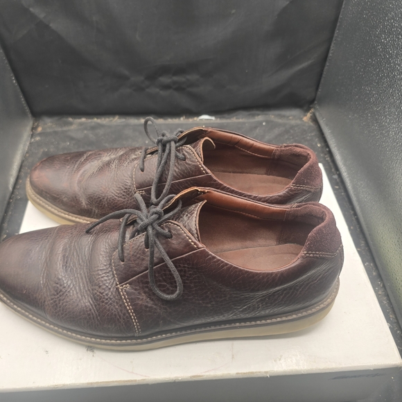 Clarks‎ Dark Brown Leather Derbys for Men main image 7